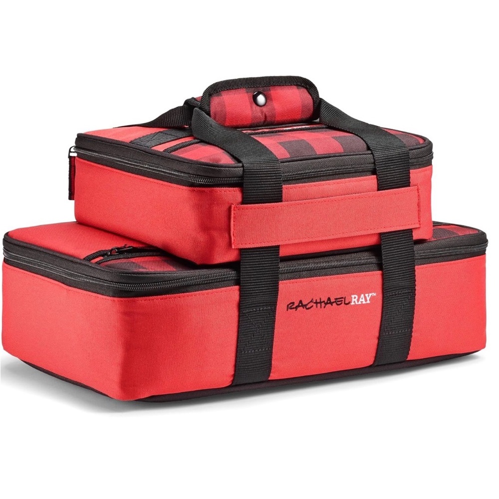 NEW! RACHAEL RAY LASAGNA LUGGER DUO COMBO Insulated Thermal Casserole Carriers